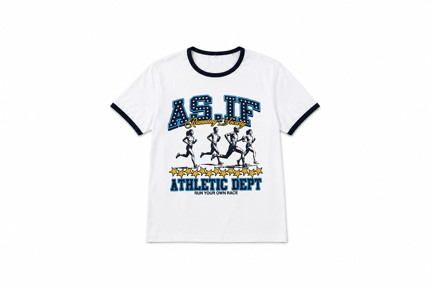 "Running Society" Ringer Tee