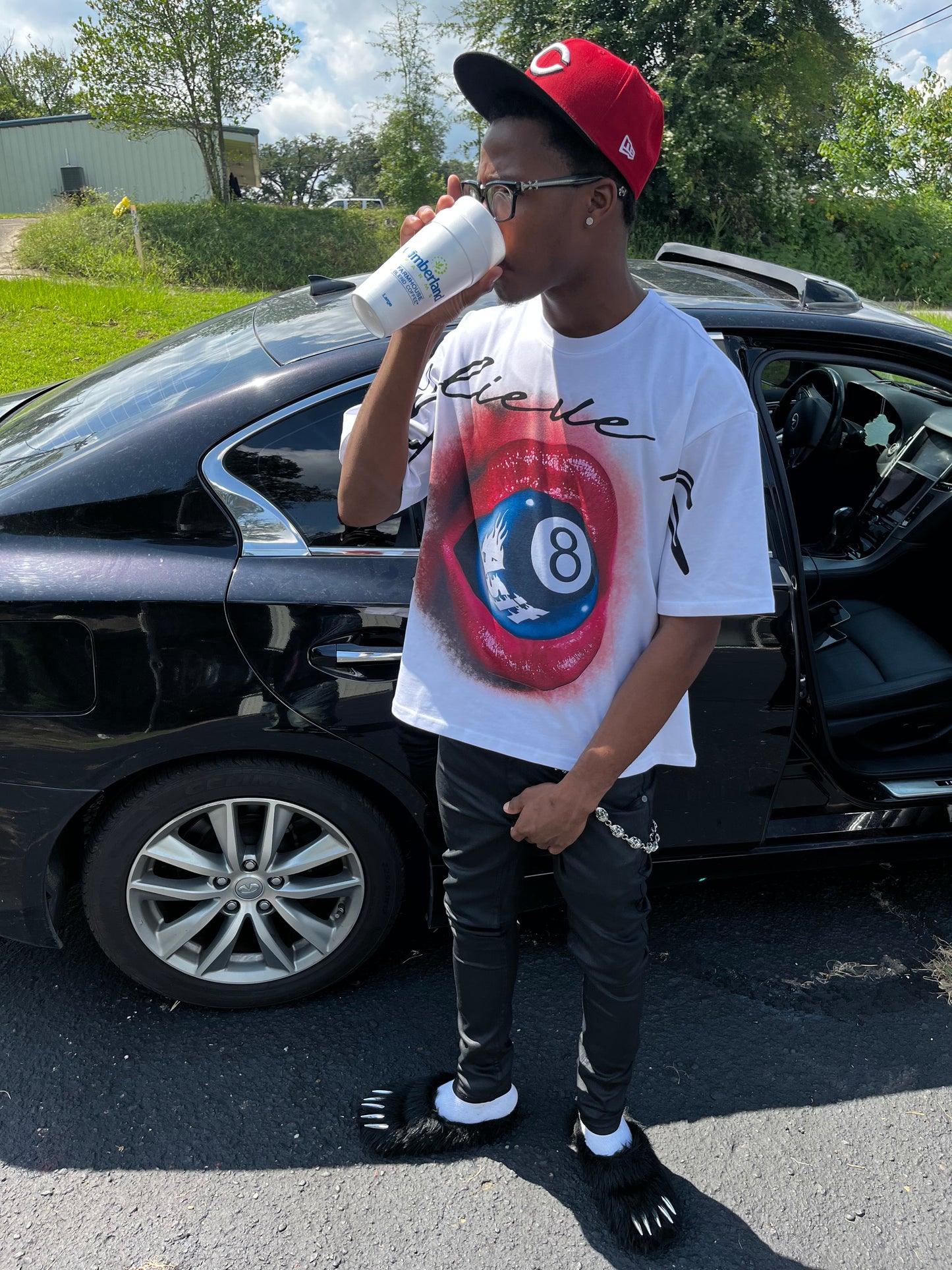 White "Believe Me" Tee